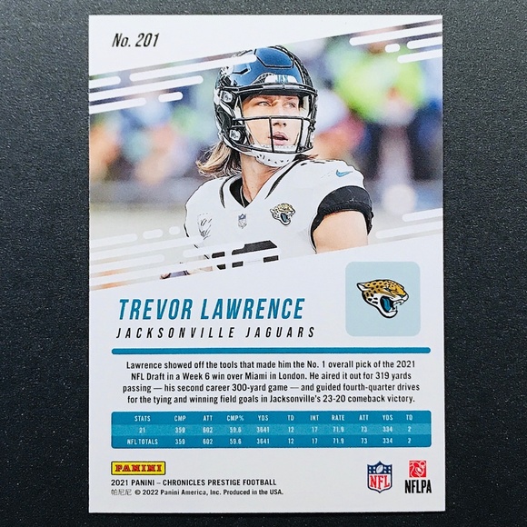 Trevor Lawrence RC - 2021 Panini Chronicles Prestige Rookies Update #201 - Picture 2 of 2